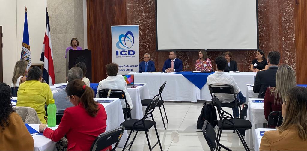 Taller “Mujer, drogas y estigma”, evento organizado por La Comisión Interamericana para el Control del Abuso de Drogas (CICAD) de la OEA y el Instituto Costarricense sobre Drogas (ICD), con el apoyo financiero de Los Estados Unidos